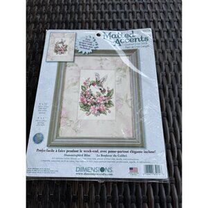 Dimensions Hummingbird Bliss Counted Cross Stitch Kit Matted Accents 8x10 CS1